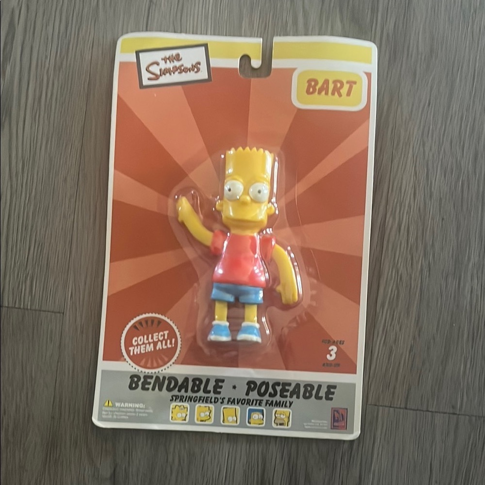 The Simpsons Bart Bendable Figure